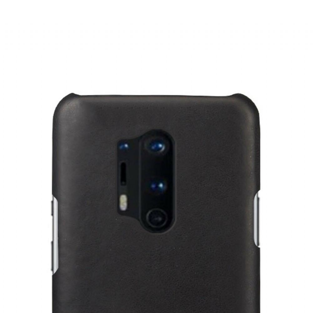 Kryt Na OnePlus 8 Pro Kožený Efekt Ksq