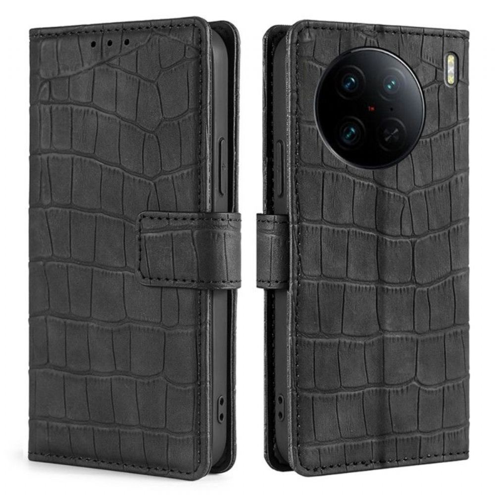 Flipové Pouzdro Na Vivo X90 Pro Krokodýl