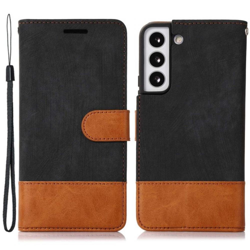 Flipové Pouzdro Na Samsung Galaxy S23 Plus 5G Bicolor Skin-touch