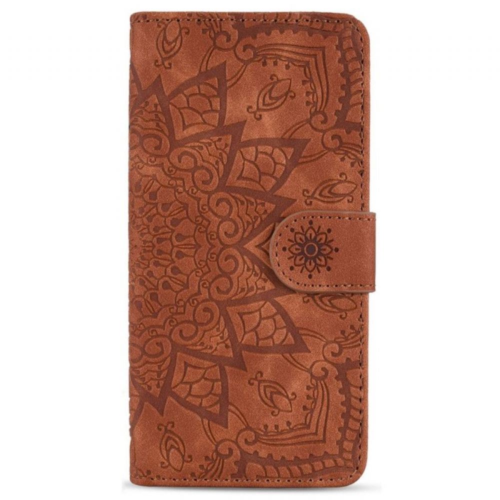 Flipové Pouzdro Na Samsung Galaxy S23 Plus 5G Na Lana Stylová Strappy Mandala