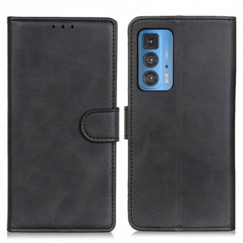 Flipové Pouzdro Na Motorola Edge 20 Pro Efekt Matné Kůže