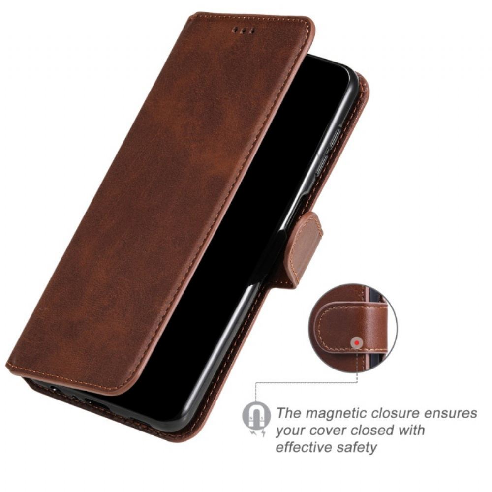 Flipové Pouzdro Na Motorola Edge 20 Pro Jednobarevná Řada