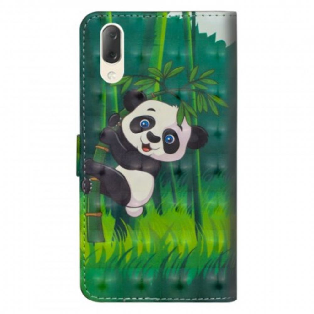 Kožené Pouzdro Na Sony Xperia L3 Panda A Bambus