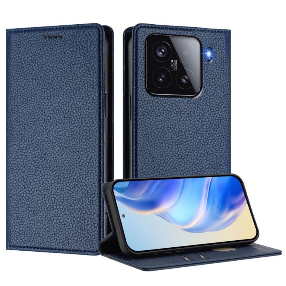 Kožené Pouzdro Folio Xiaomi 15 Kožený Efekt S Rfid Blokováním