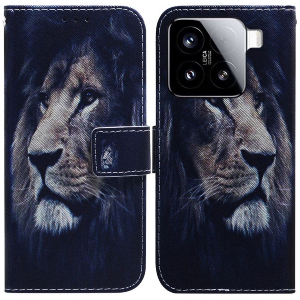 Kožený Kryt Xiaomi 15 Snící Lev