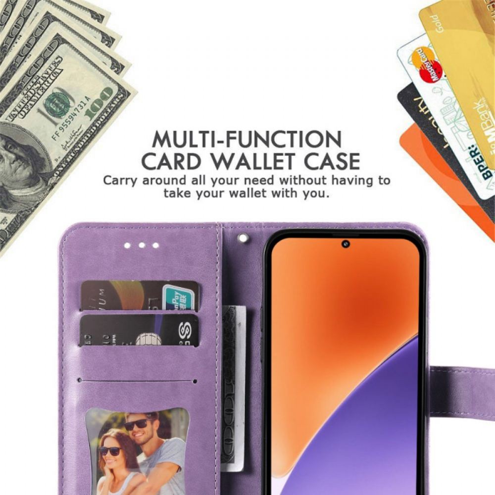 Peněženková Pouzdra Xiaomi 15 Kryty Na Mobil Potisk Mandaly