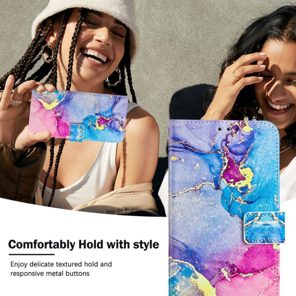 Peněženková Pouzdra Xiaomi 15 Kryty Na Mobil Vícebarevný Mramor