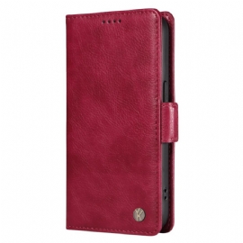 Peněženková Pouzdra Xiaomi 15 Kryty Na Mobil Yikatu Retro Efekt