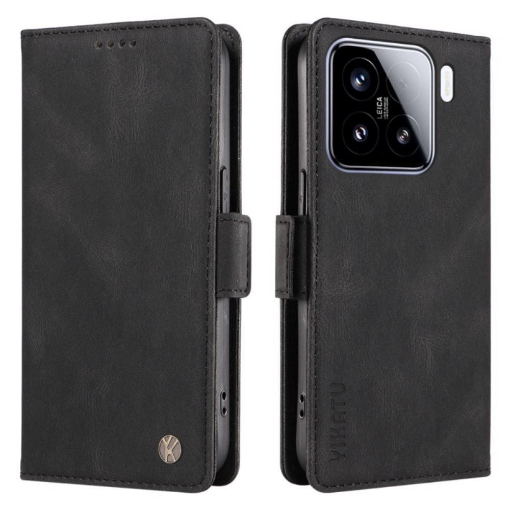 Peněženková Pouzdra Xiaomi 15 Kryty Na Mobil Ykatu Semišový Efekt