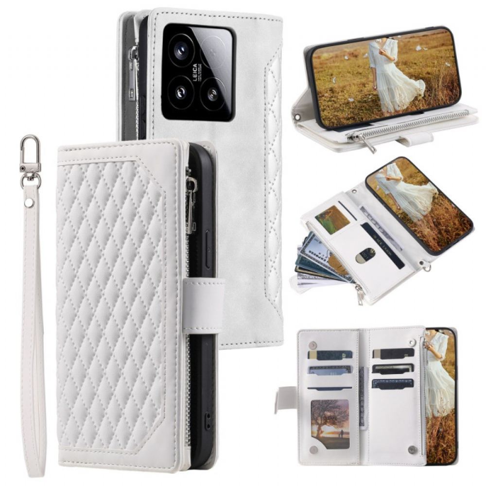 Peněženková Pouzdra Xiaomi 15 Prošívané Peněženka