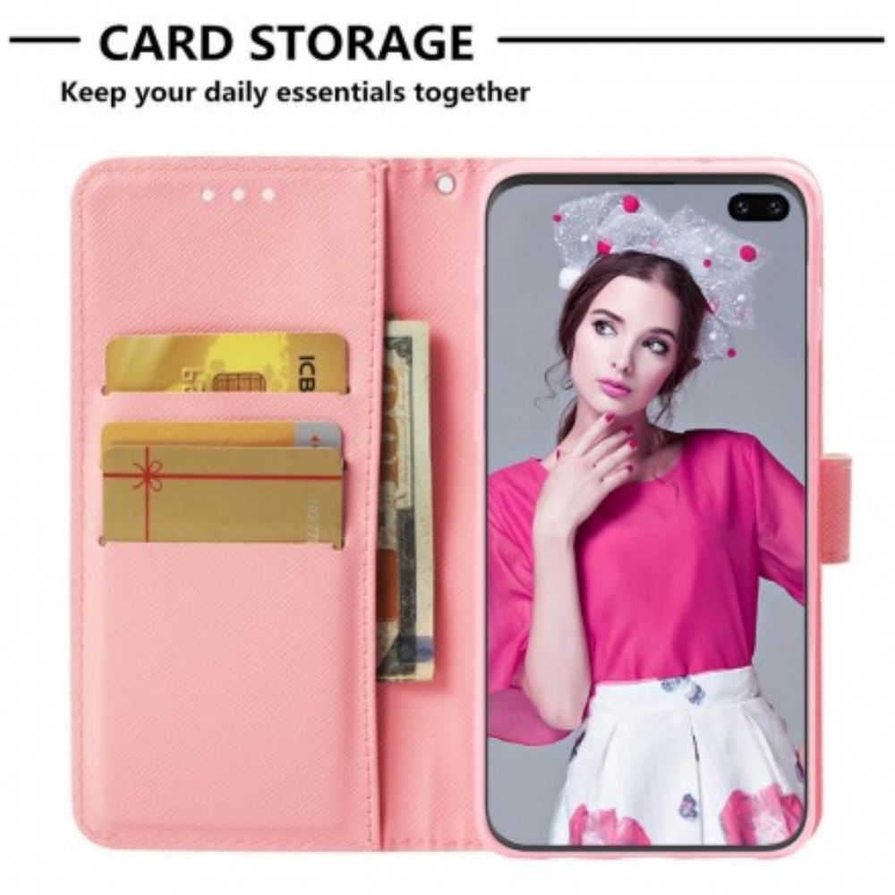 Flipové Pouzdro Na Samsung Galaxy S10 Plus Let Motýlů