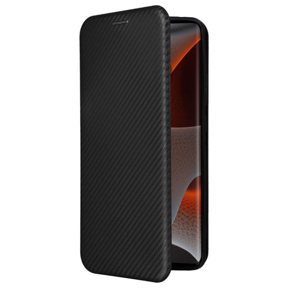 Kožené Pouzdro Folio Motorola Edge 50 Pro Uhlíkové Vlákno