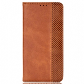 Kožené Pouzdro Folio Na Motorola Edge 50 Pro Vintage Frieze