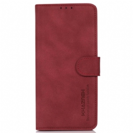 Kožený Kryt Motorola Edge 50 Pro Khazneh Suede Effect