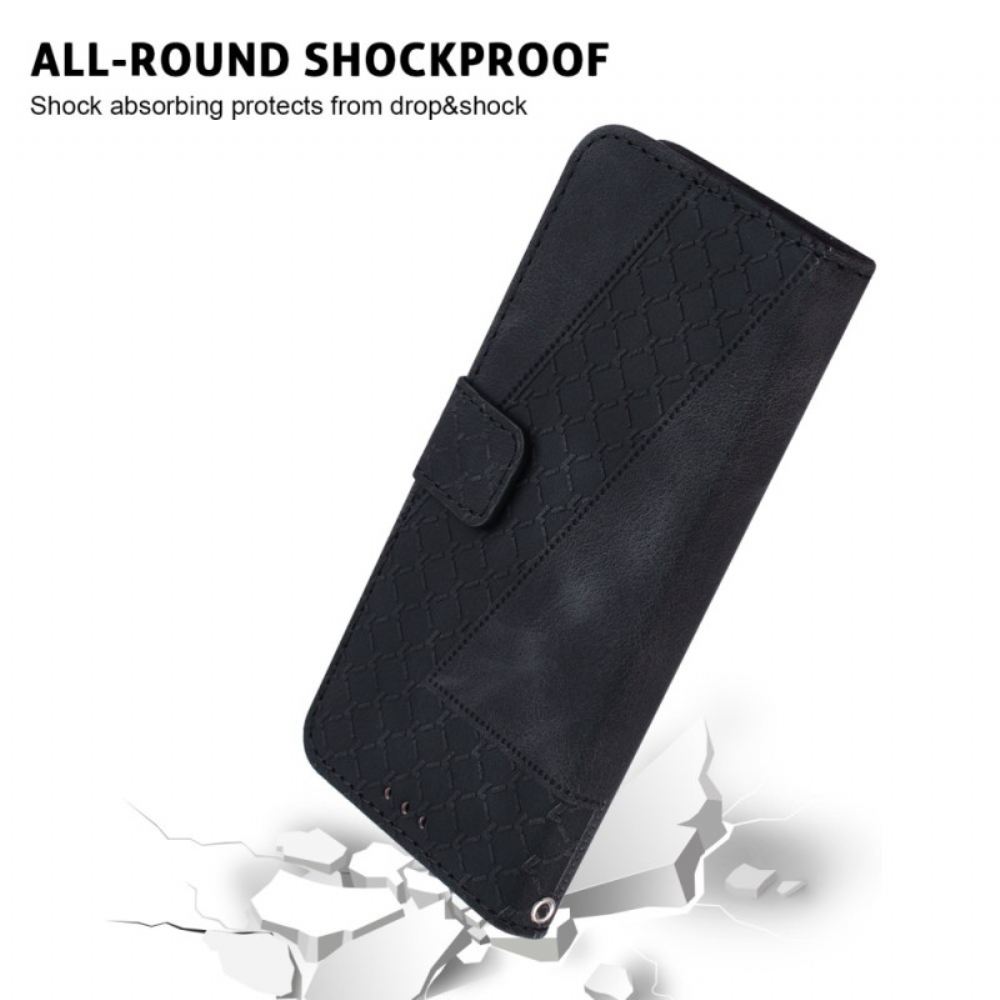 Kožený Kryt Motorola Edge 50 Pro Návrh 7