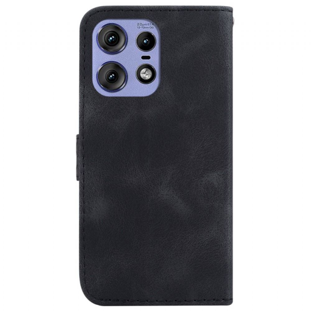 Kožený Kryt Motorola Edge 50 Pro Návrh 7