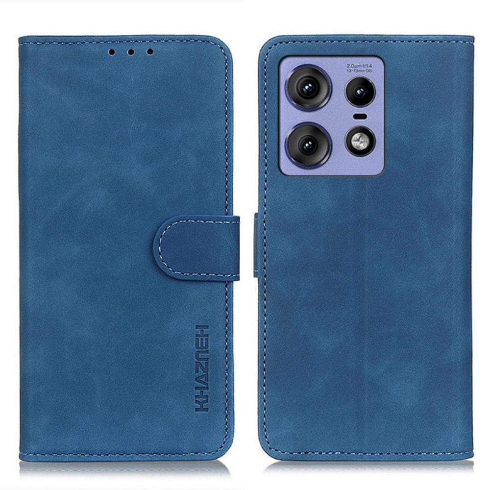 Kožený Kryt Motorola Edge 50 Pro Retro Chazneh