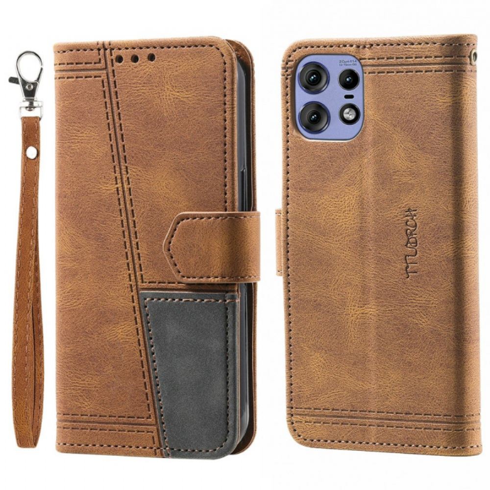 Kožený Kryt Motorola Edge 50 Pro Technologie Blokování Rfid Ttudrch