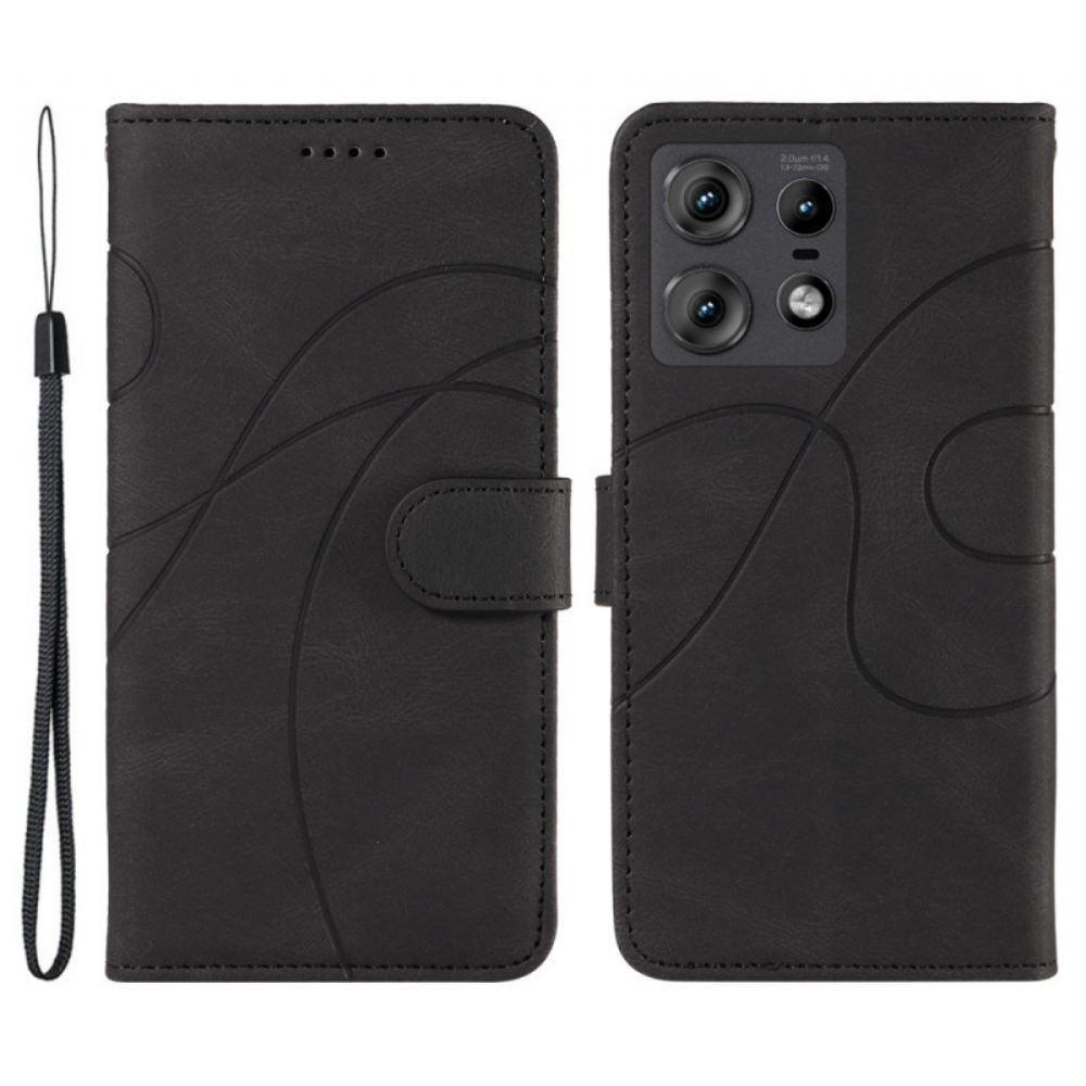 Kožený Kryt Motorola Edge 50 Pro Vlnovka