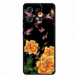 Kryt Motorola Edge 50 Pro Květiny A Ryby