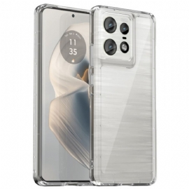 Kryt Motorola Edge 50 Pro Průhledná Galvanicky Pokovená Tlačítka