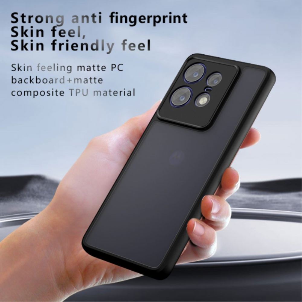 Kryt Na Motorola Edge 50 Pro Černá Průhledná