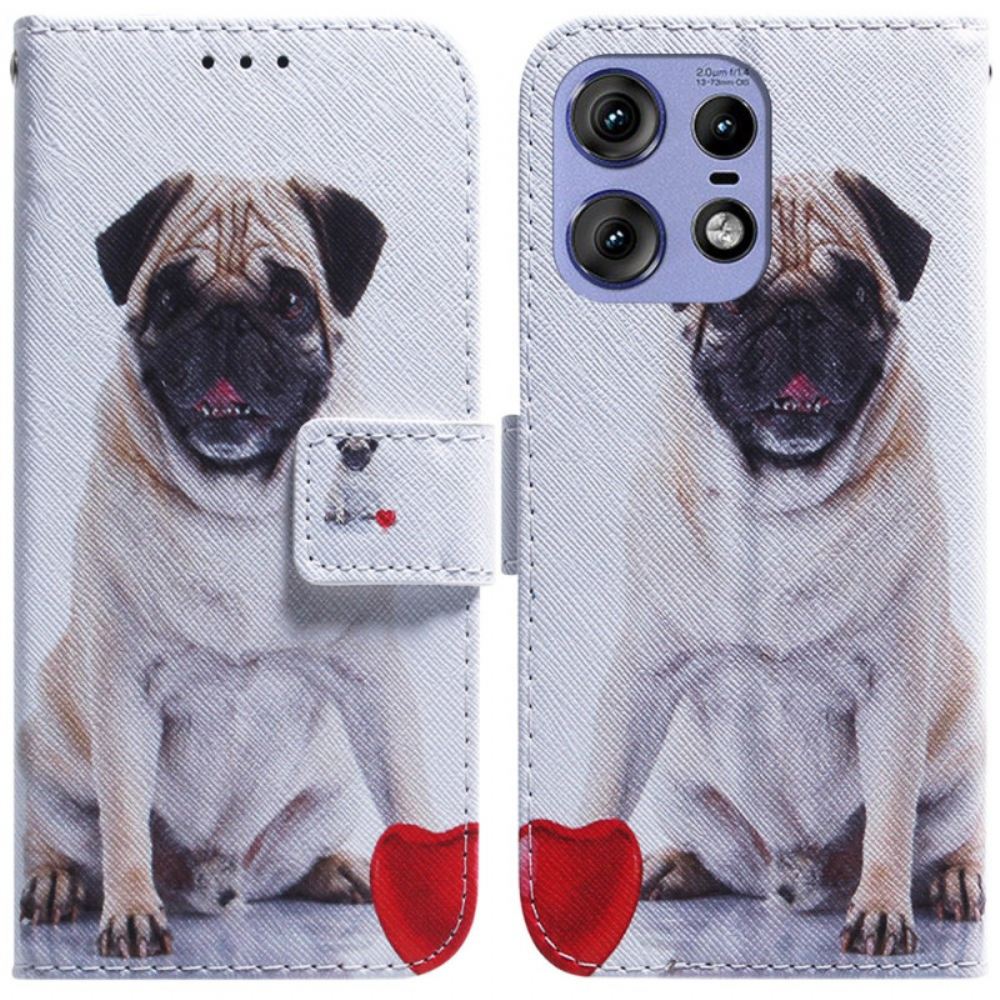 Peněženková Pouzdra Motorola Edge 50 Pro Kryty Na Mobil Mops Pes