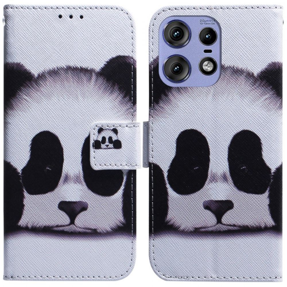 Peněženková Pouzdra Motorola Edge 50 Pro Panda