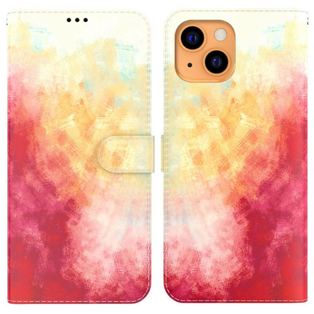 Flipové Pouzdro Na iPhone 13 Mini Akvarel