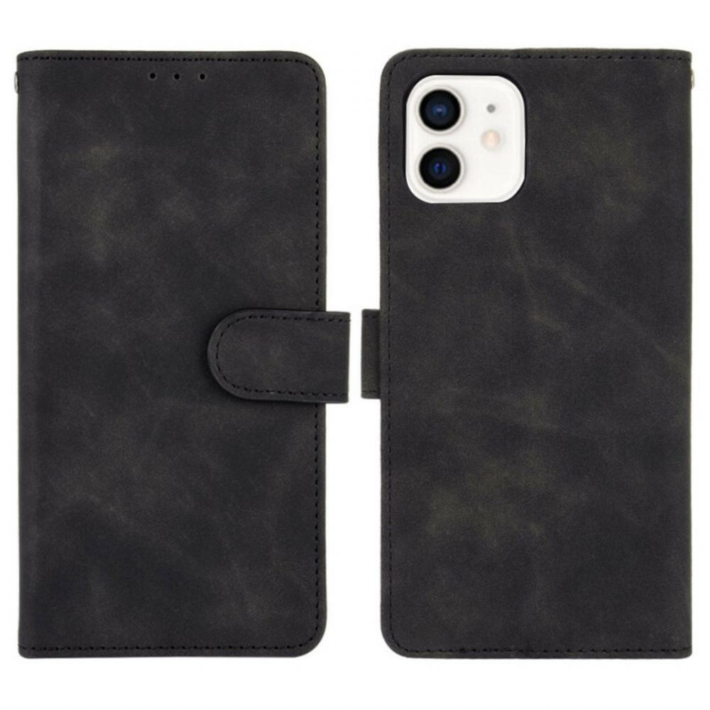 Flipové Pouzdro Na iPhone 13 Mini Dotek Kůže