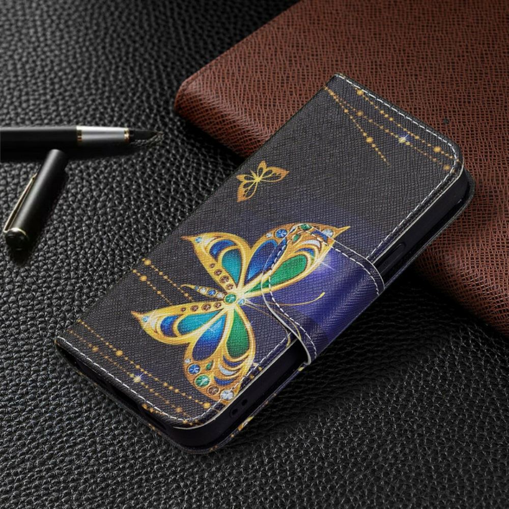 Flipové Pouzdro Na iPhone 13 Mini Kouzelný Motýl