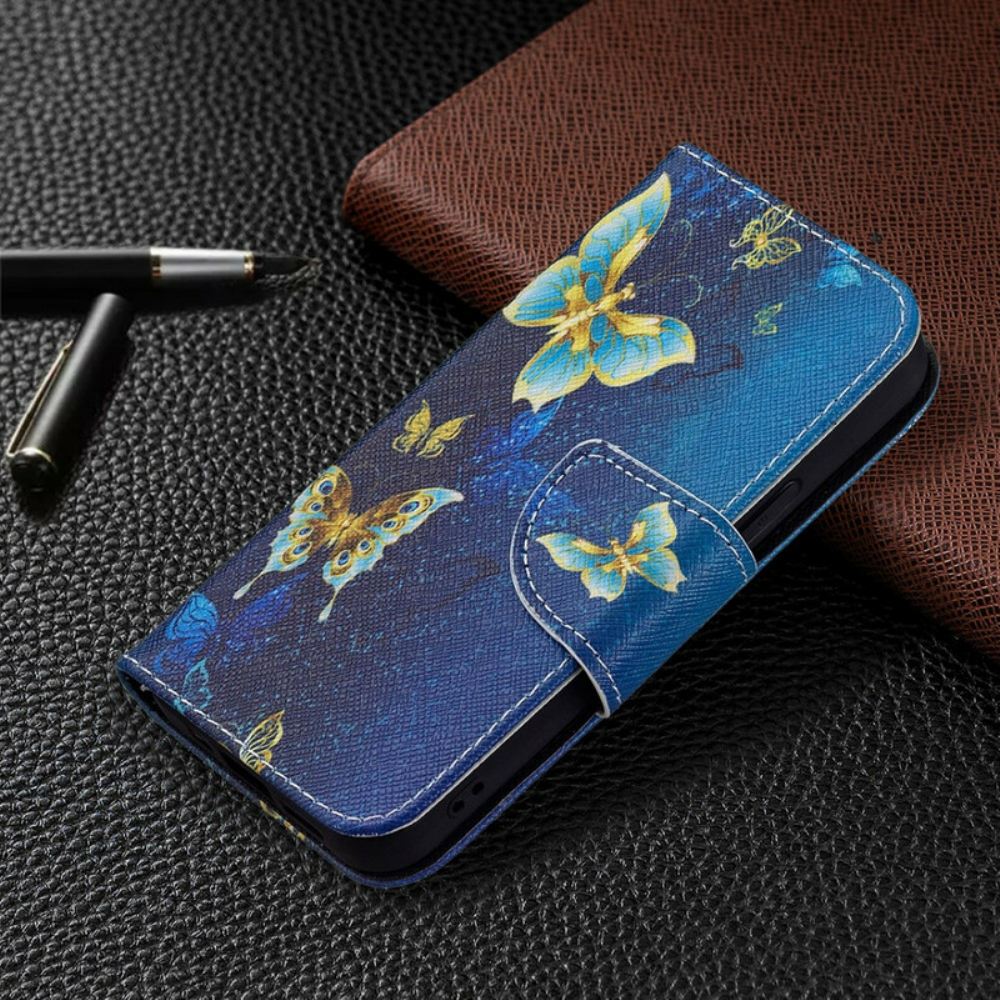 Flipové Pouzdro Na iPhone 13 Mini Motýlí Králové
