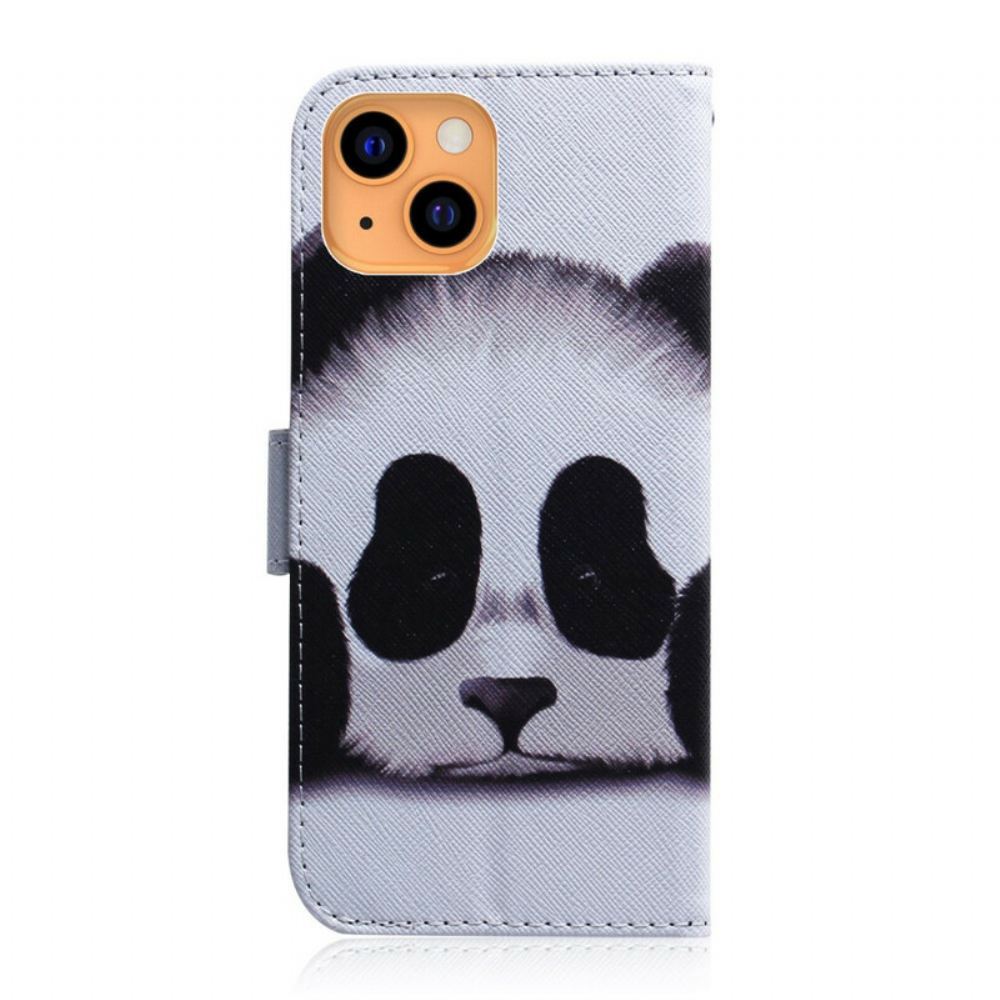Flipové Pouzdro Na iPhone 13 Mini Panda Tvář