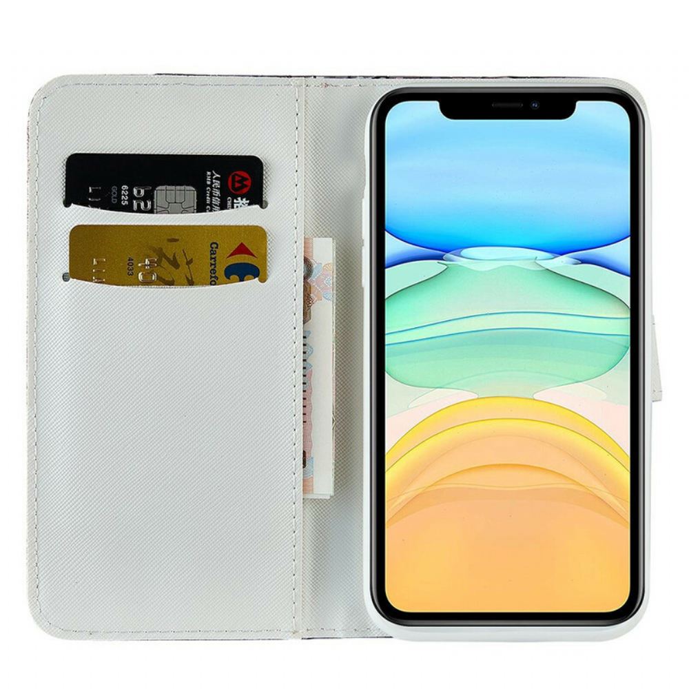 Kožené Pouzdro Na iPhone 13 Mini Krokodýlí Diamanty