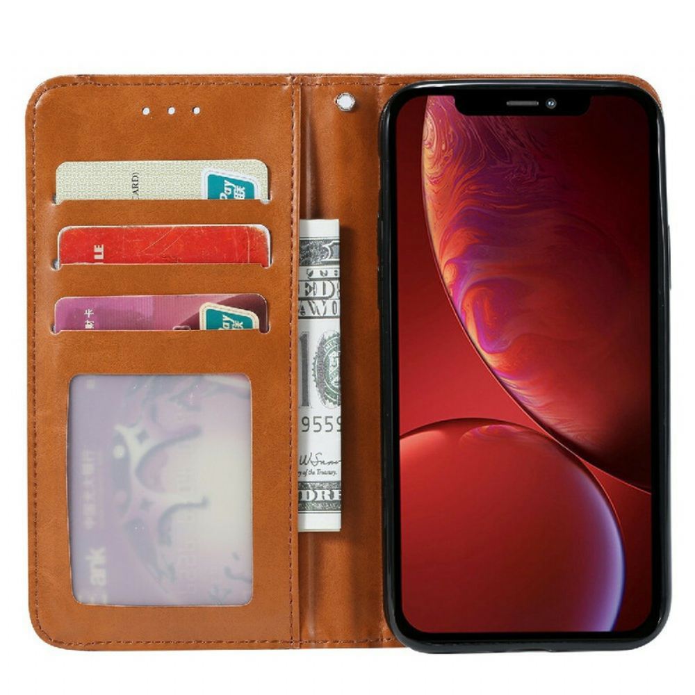 Kryty Na Mobil Na iPhone 13 Mini Flipové Pouzdro Držák Karet Z Umělé Kůže
