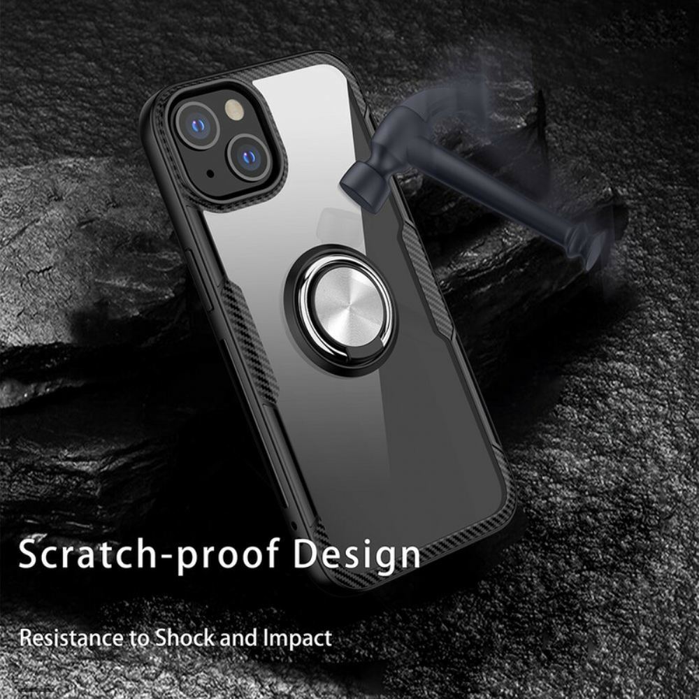 Kryty Na Mobil Na iPhone 13 Mini Kovový Kroužek Z Uhlíkových Vláken