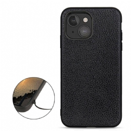 Kryty Na Mobil Na iPhone 13 Mini Pravá Kůže Litchi