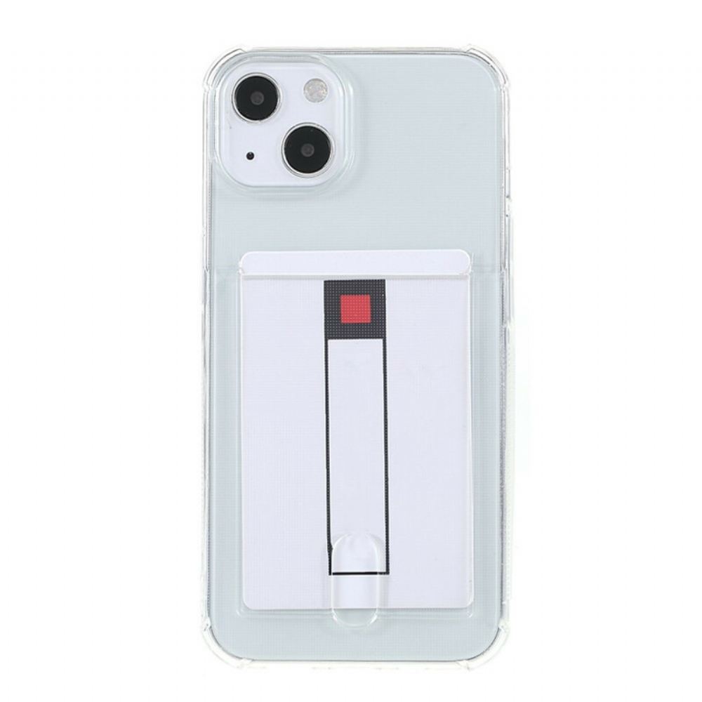 Kryty Na Mobil Na iPhone 13 Mini Průhledný Držák Barevných Karet