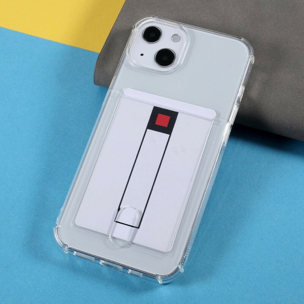 Kryty Na Mobil Na iPhone 13 Mini Průhledný Držák Barevných Karet