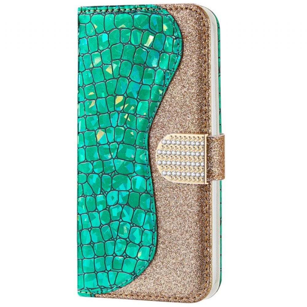 Flipové Pouzdro Na Samsung Galaxy A33 5G Diamanty Croco
