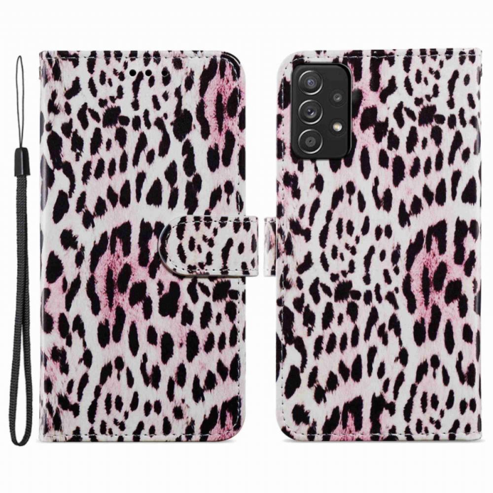Flipové Pouzdro Na Samsung Galaxy A33 5G Leopardí Tisk