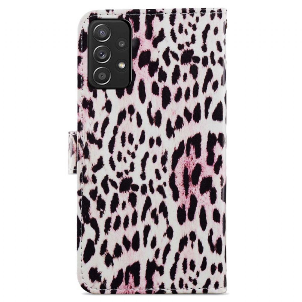 Flipové Pouzdro Na Samsung Galaxy A33 5G Leopardí Tisk