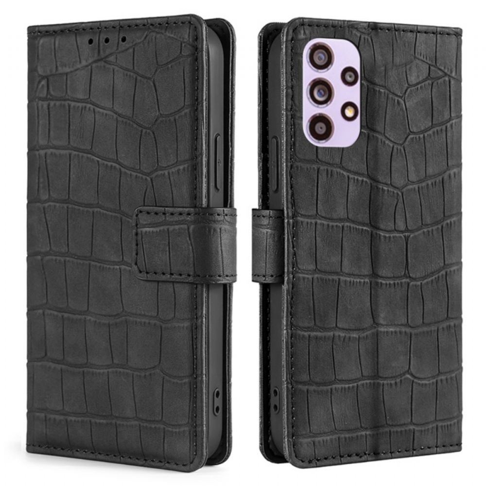 Kožené Pouzdro Na Samsung Galaxy A33 5G Krokodýl