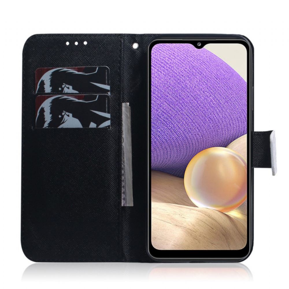 Kožené Pouzdro Na Samsung Galaxy A33 5G Panda Tvář