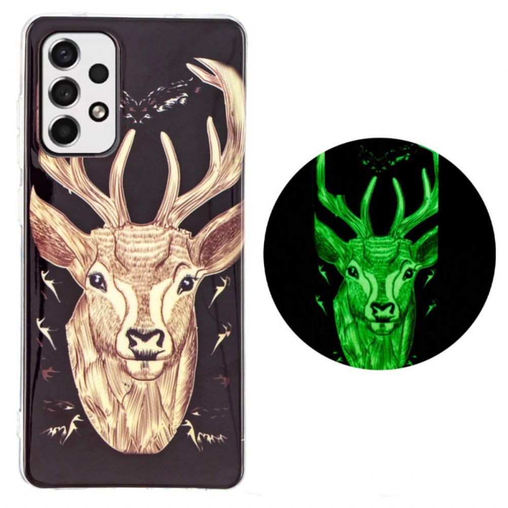 Kryt Na Samsung Galaxy A33 5G Fluorescenční Majestátní Jelen