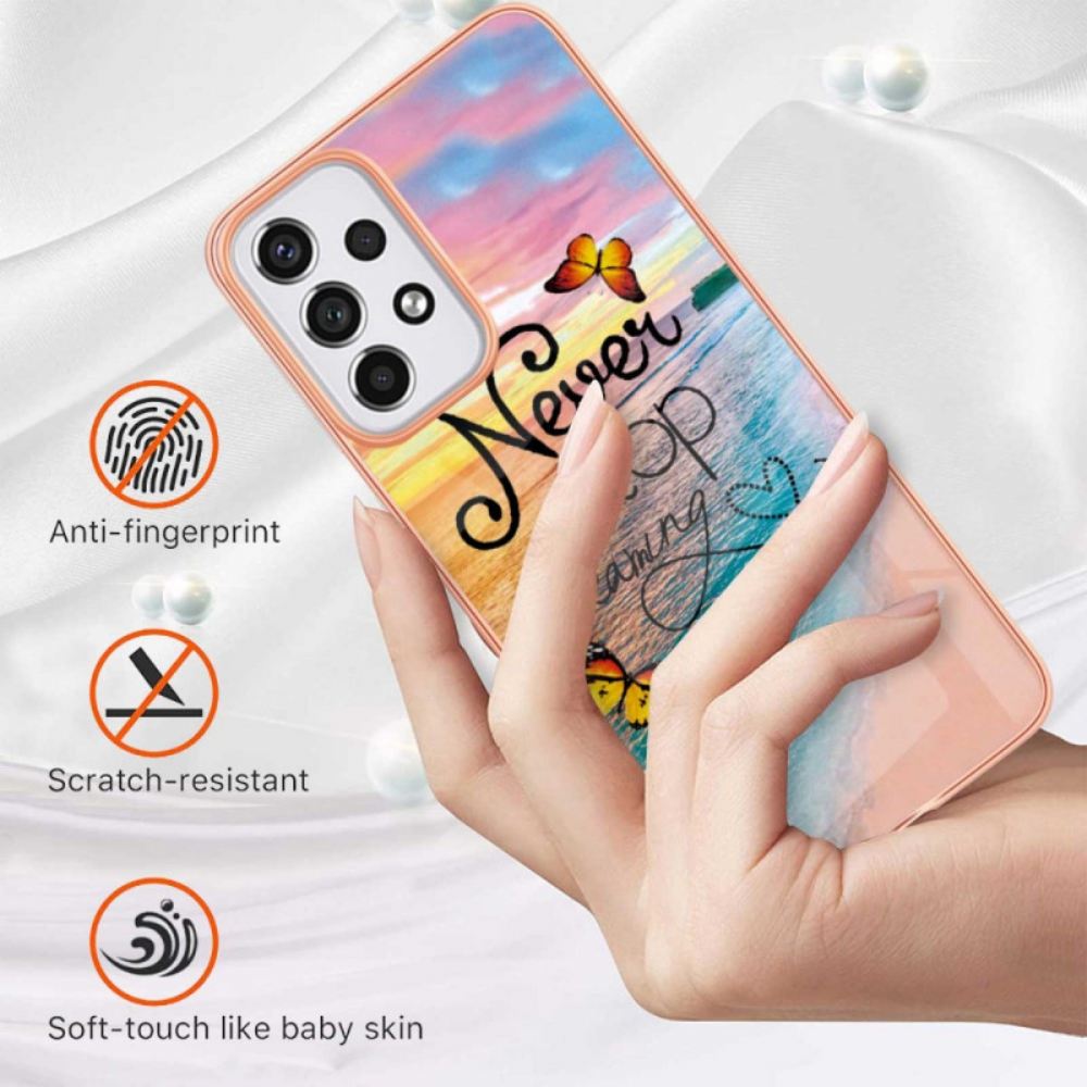 Kryt Na Samsung Galaxy A33 5G Nikdy Nepřestávejte Snít O Motýlech