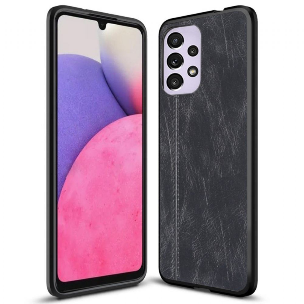 Kryty Na Mobil Na Samsung Galaxy A33 5G Efekt Švu Z Kůže