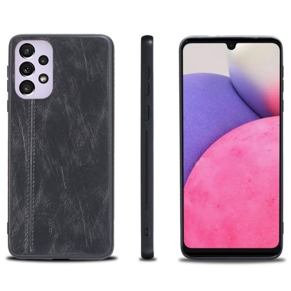 Kryty Na Mobil Na Samsung Galaxy A33 5G Efekt Švu Z Kůže