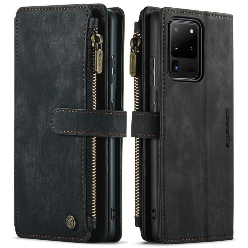 Flipové Pouzdro Na Samsung Galaxy S20 Ultra Caseme Kapsa Na Zip