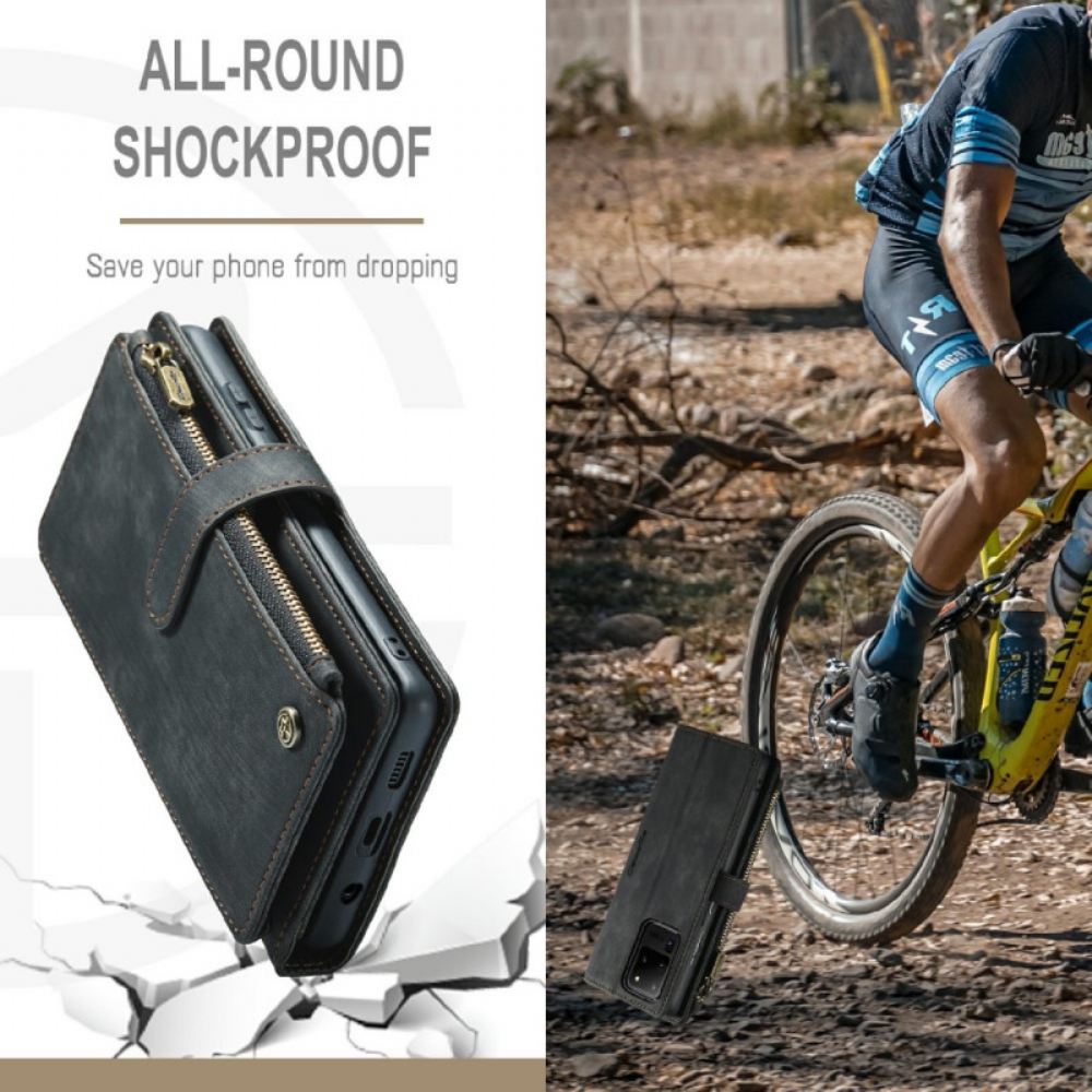 Flipové Pouzdro Na Samsung Galaxy S20 Ultra Caseme Kapsa Na Zip